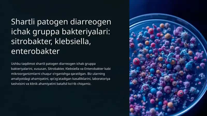Shartli patogen diarreogen ichak gruppa bakteriyalari