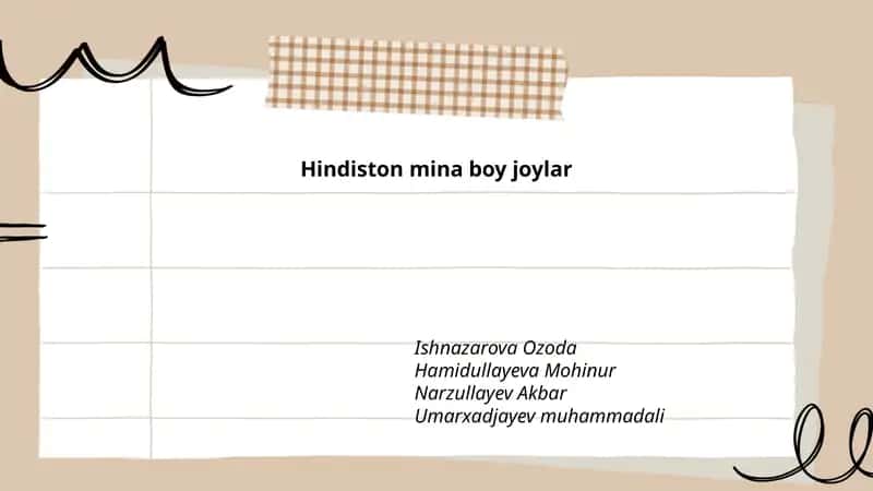 Hindiston mina boy joylar