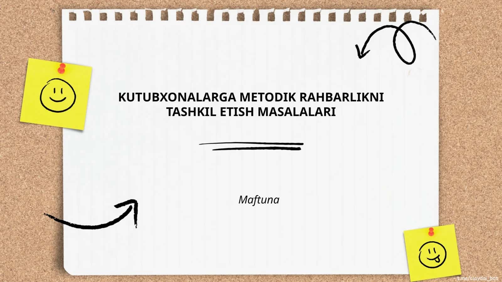 KUTUBXONALARGA METODIK RAHBARLIKNI TASHKIL ETISH MASALALARI