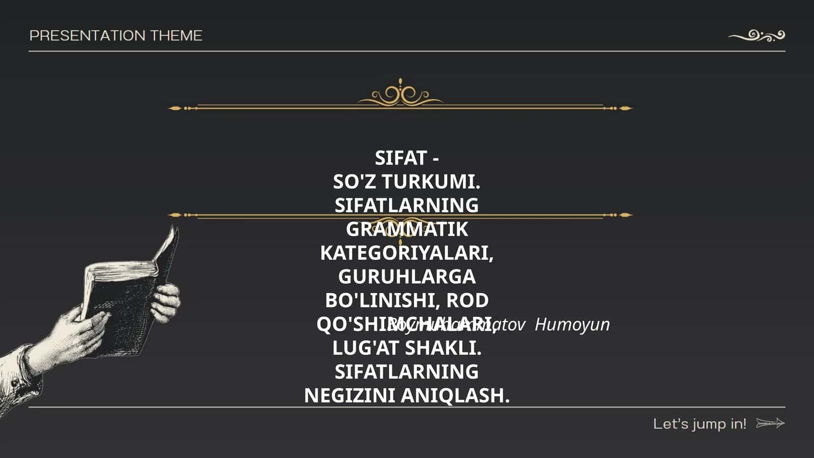 Sifat - So'z Turkumi