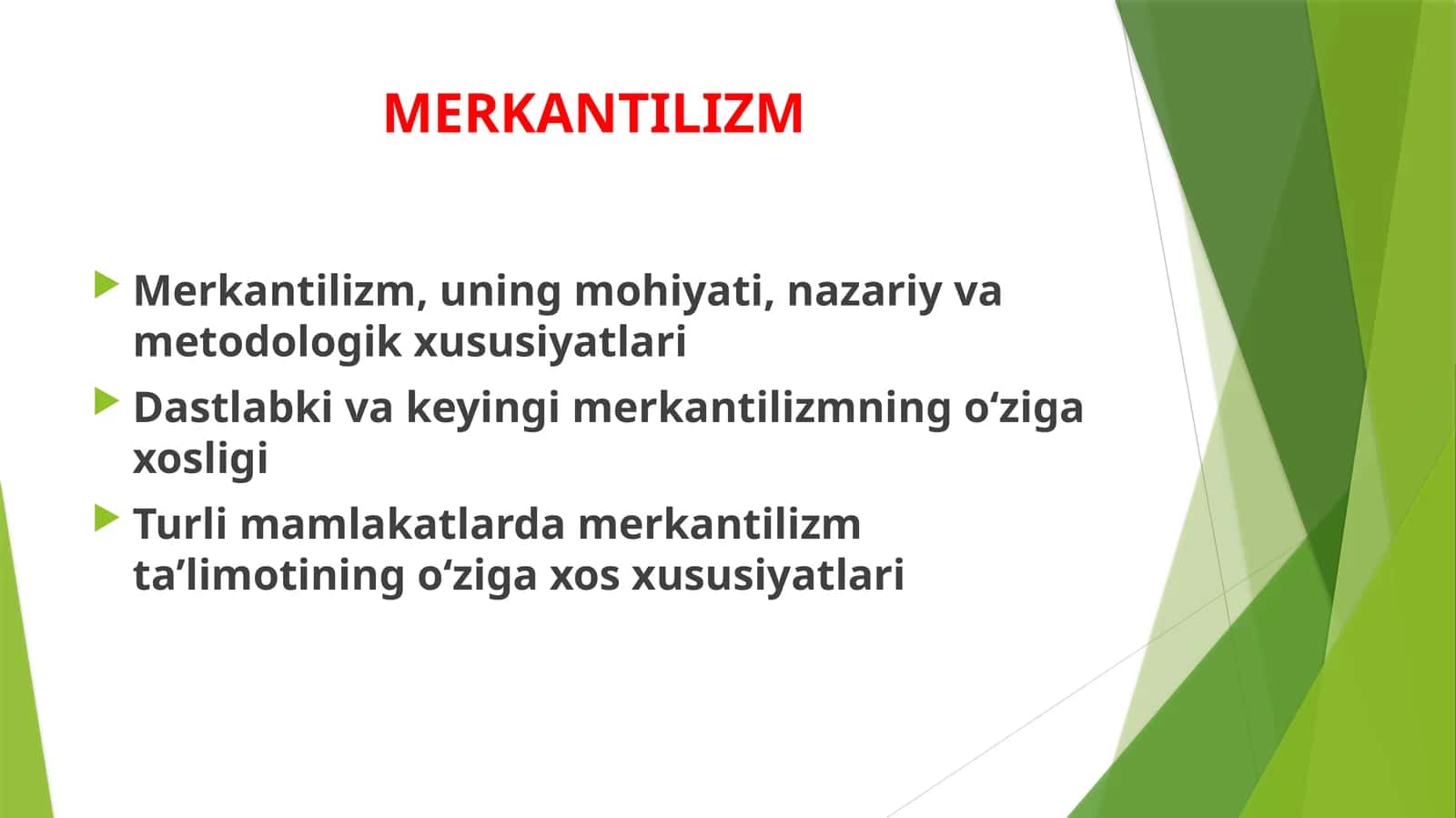 MERKANTILIZM