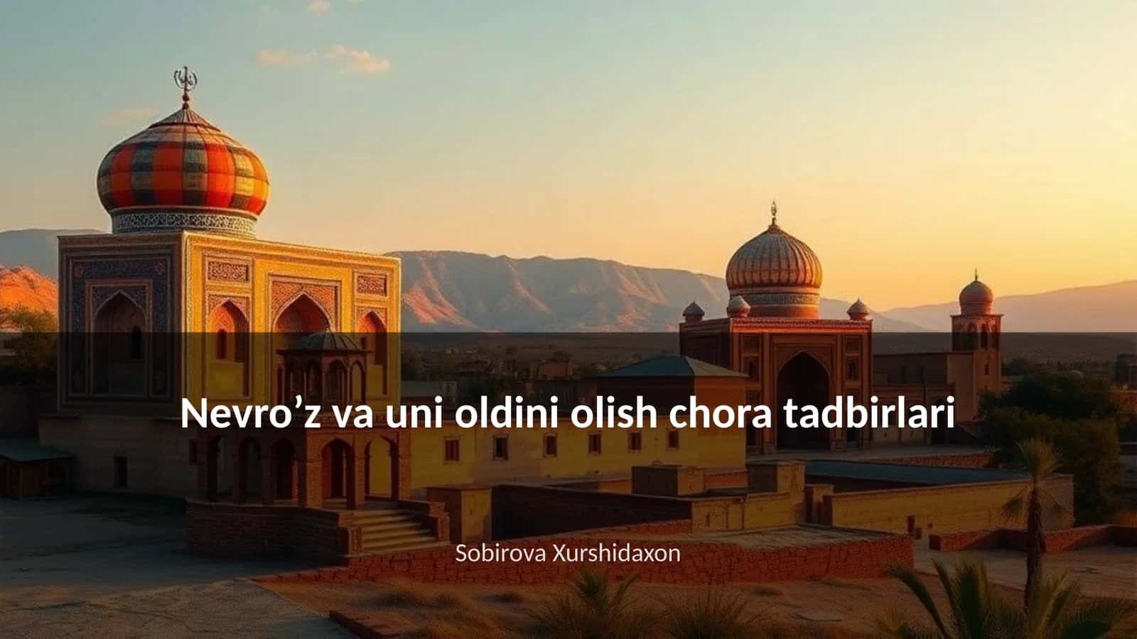 Nevro’z va uni oldini olish chora tadbirlari