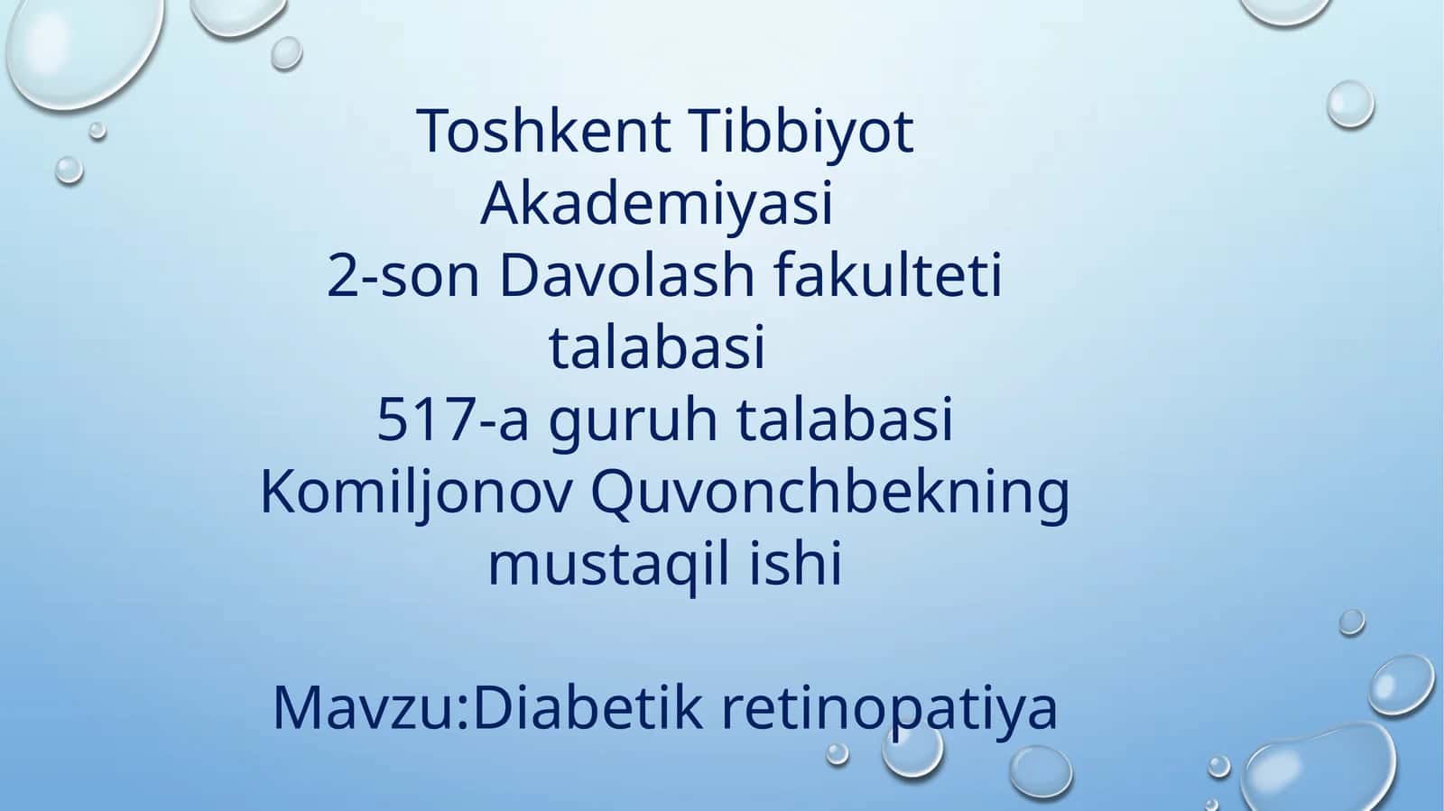 Diabetik retinopatiya