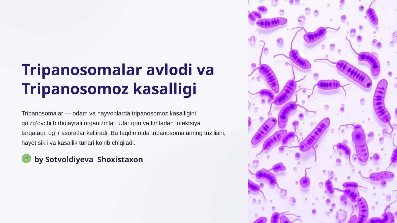 Tripanosomalar avlodi va Tripanosomoz kasalligi