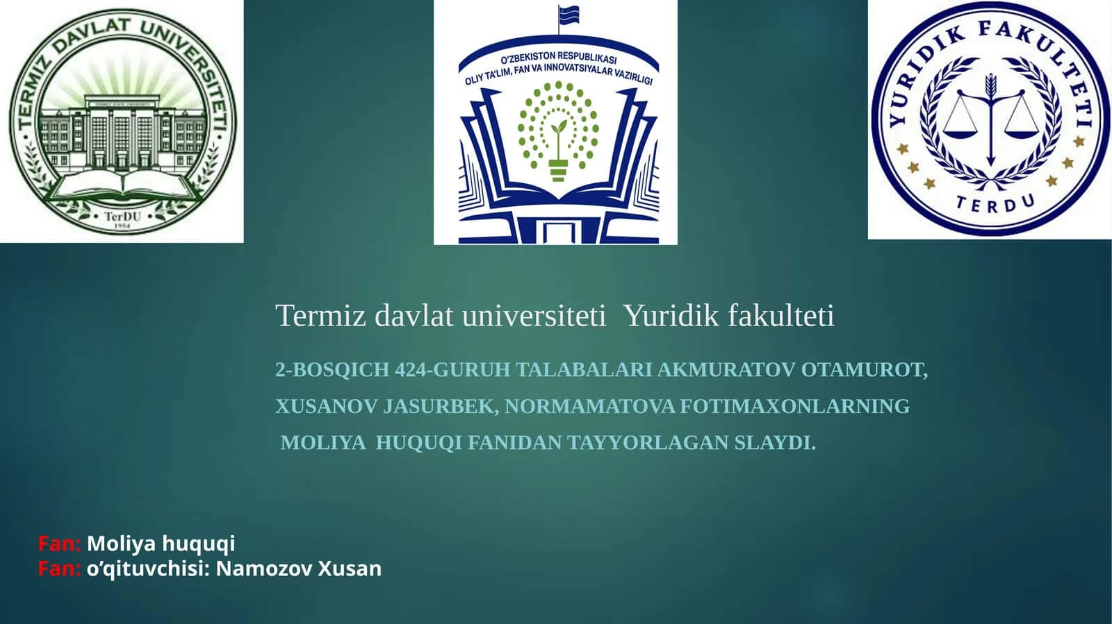 2-BOSQICH 424-GURUH TALABALAR