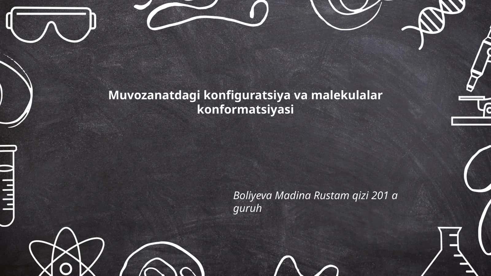 Molekulalar konfiguratsiyasi