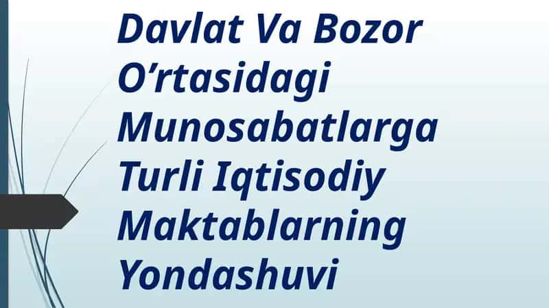 Bozor iqtisodiyotining mohiyati va asosiy belgilari