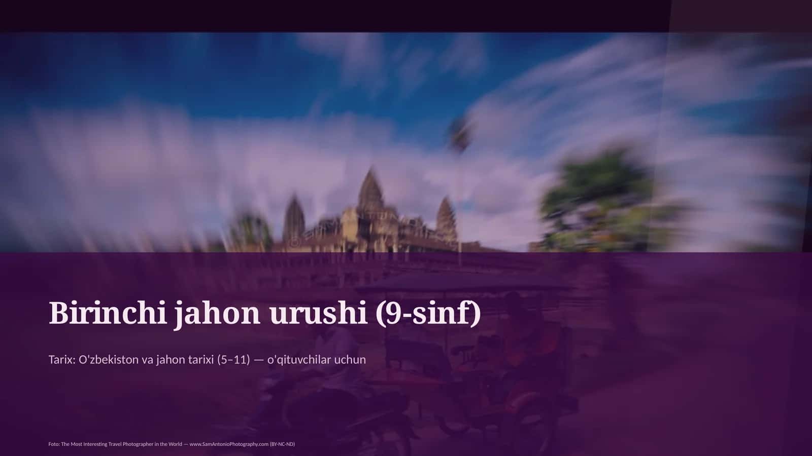 Birinchi jahon urushi (9-sinf)