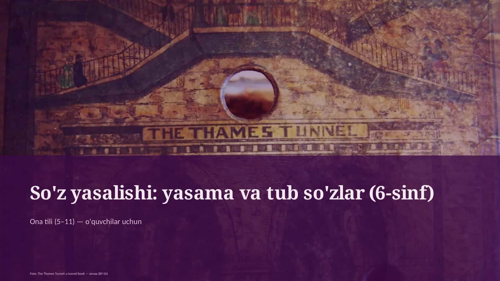 So'z yasalishi: yasama va tub so'zlar (6-sinf)