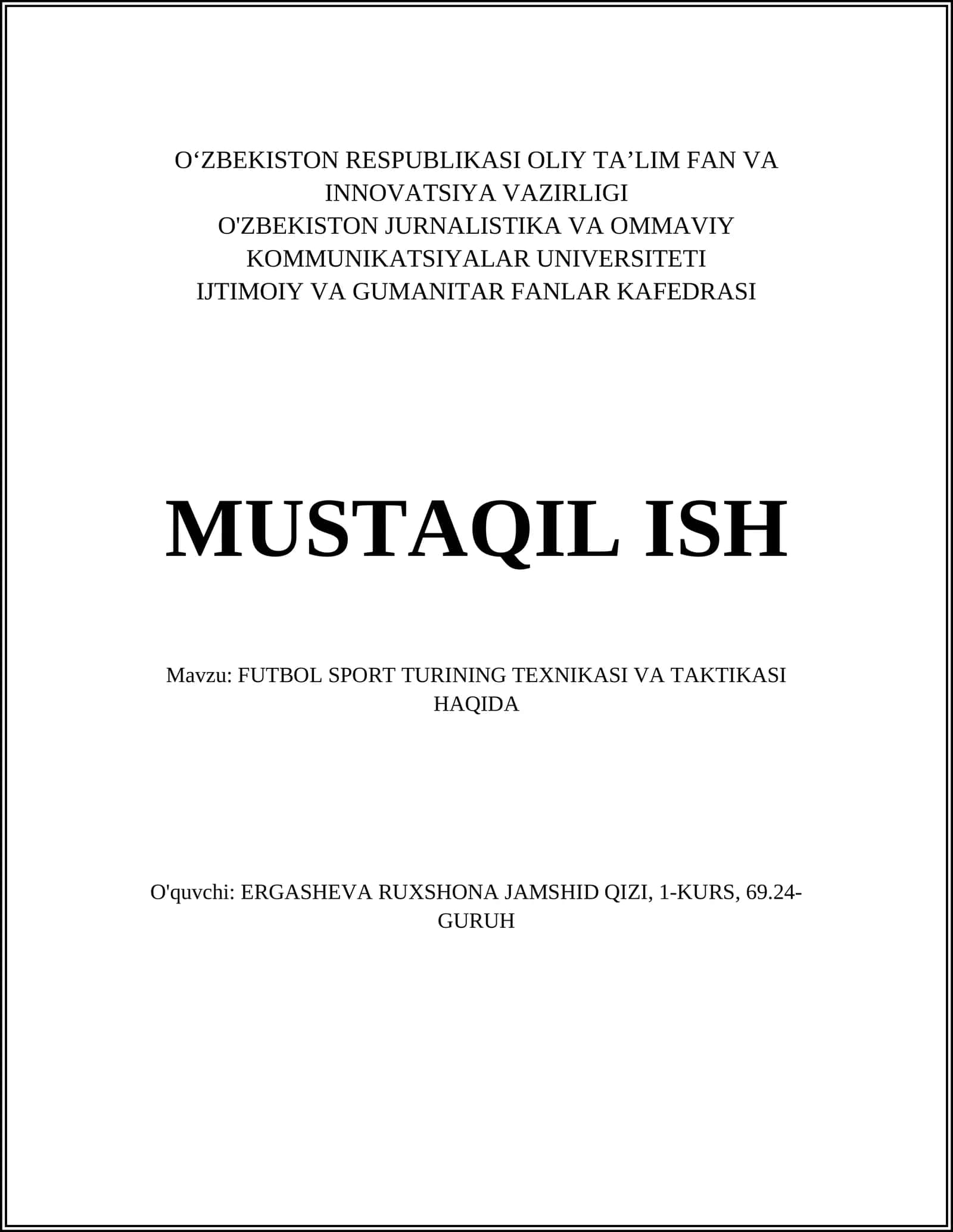 Tezkorlikni oshirish usullari