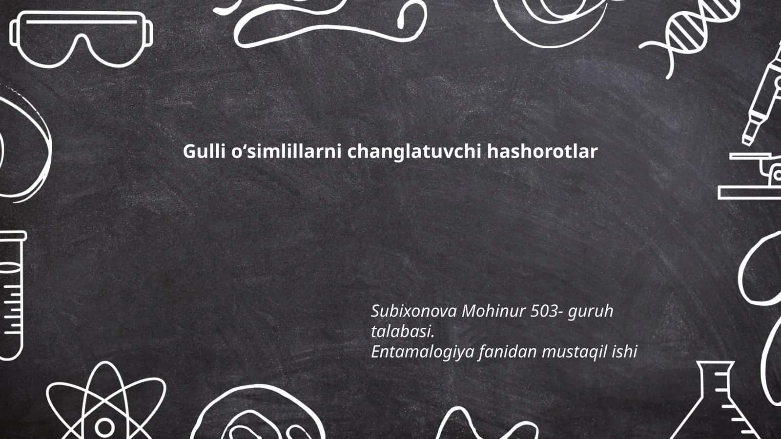 Gulli oʻsimlillarni changlatuvchi hashorotlar