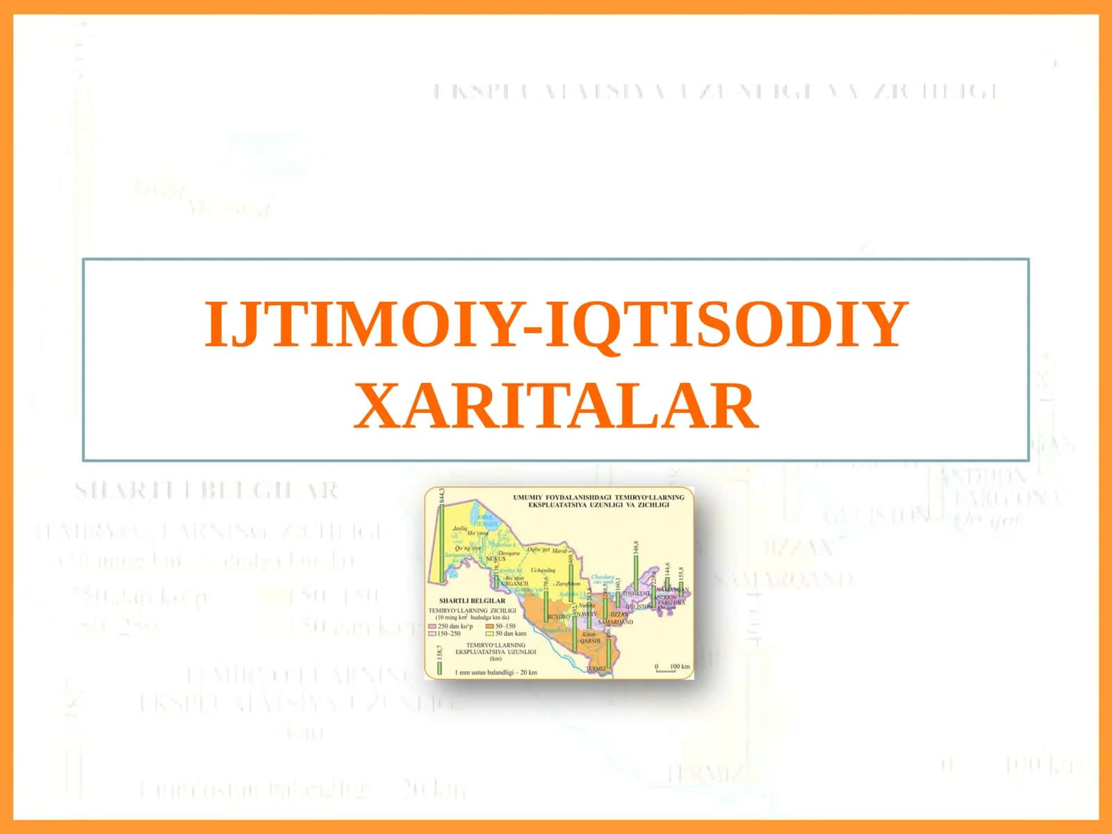 IJTIMOIY-IQTISODIY XARITALAR