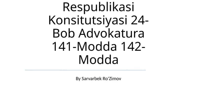 Advokatlik tamoyillari