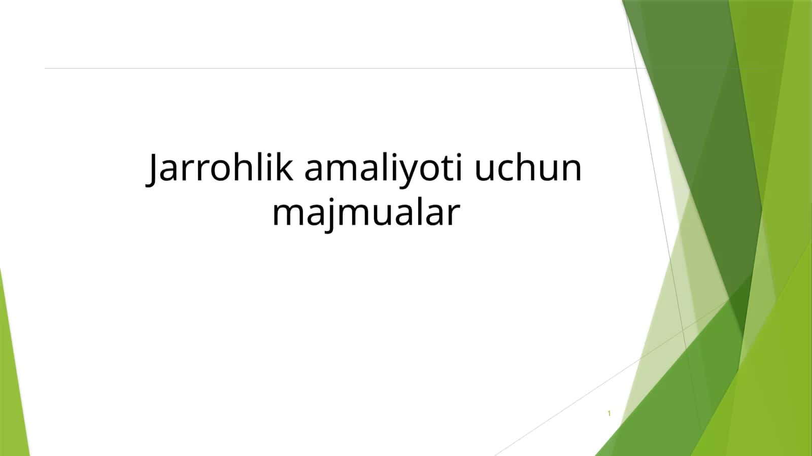 Jarrohlik asboblarining funksional guruhlari