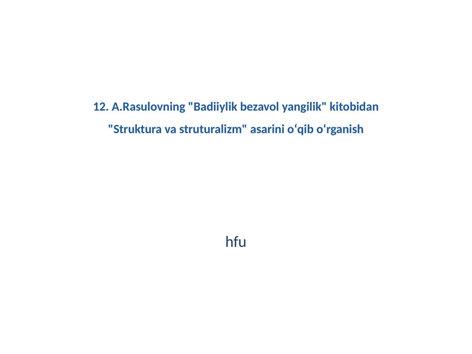 Struktura va struturalizm