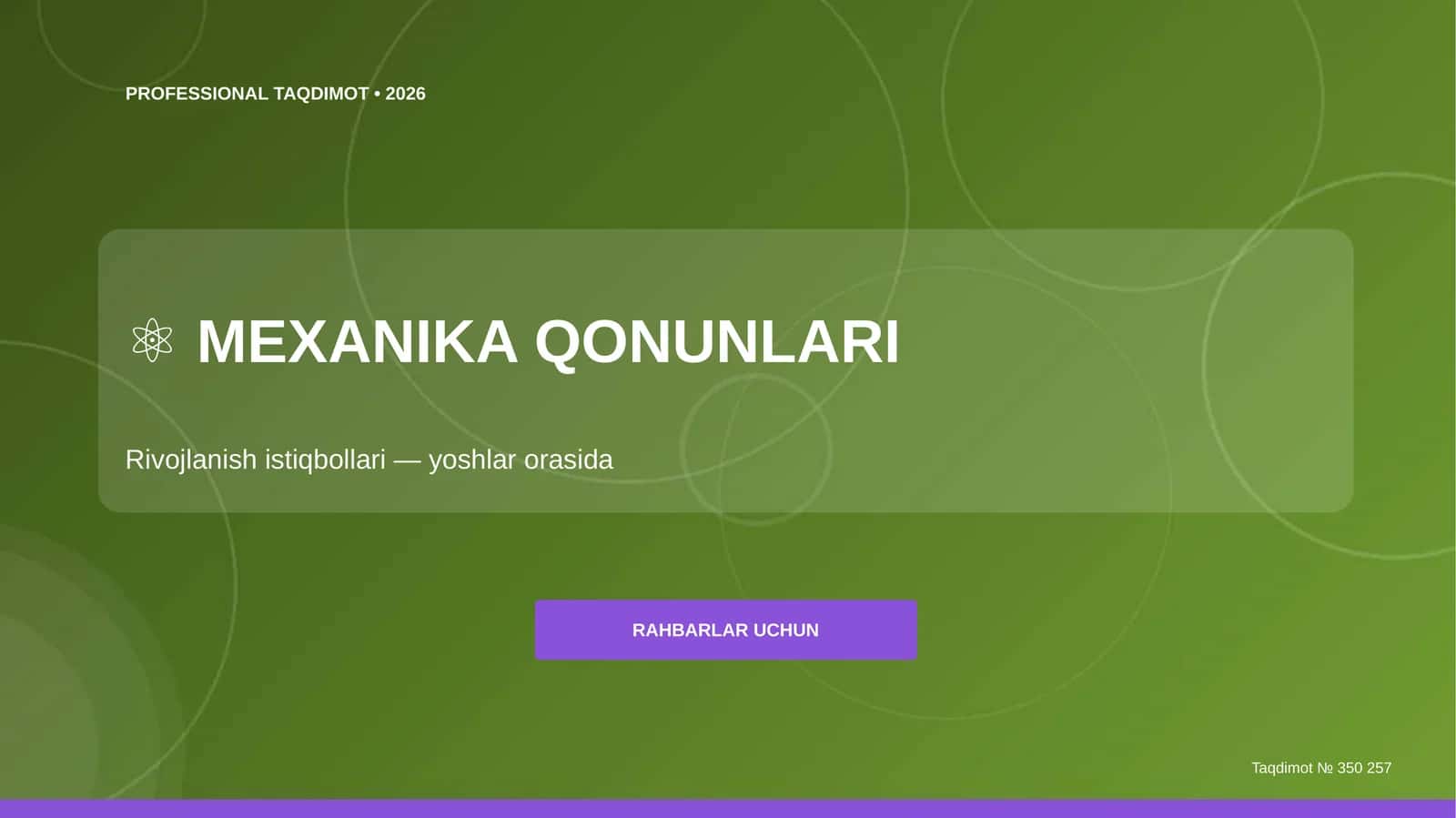 Mexanika qonunlari