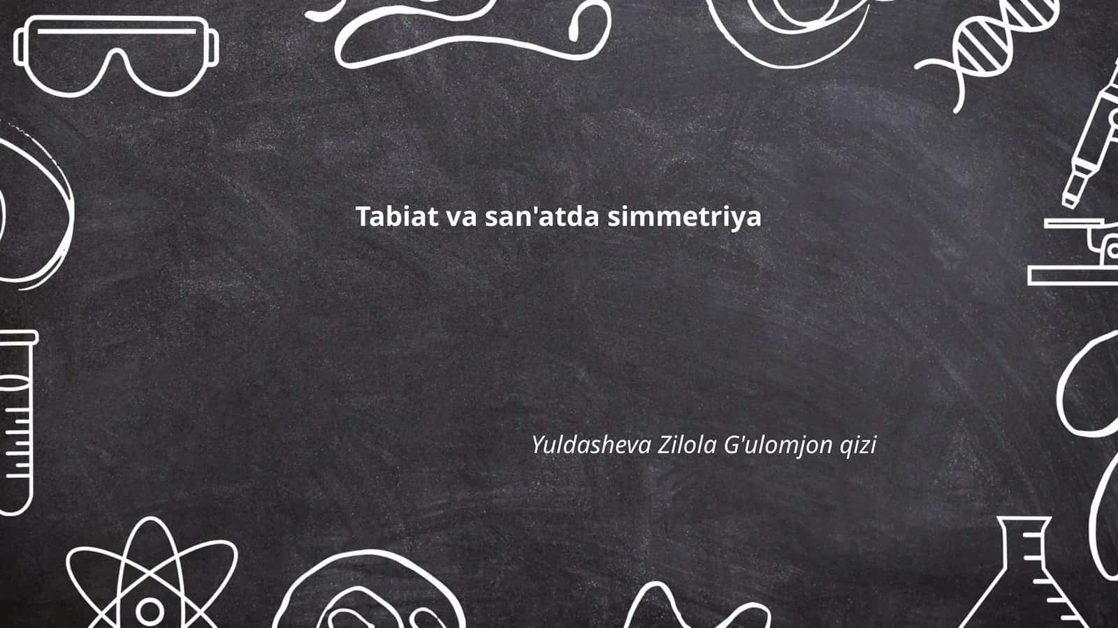 Tabiat va san'atda simmetriya