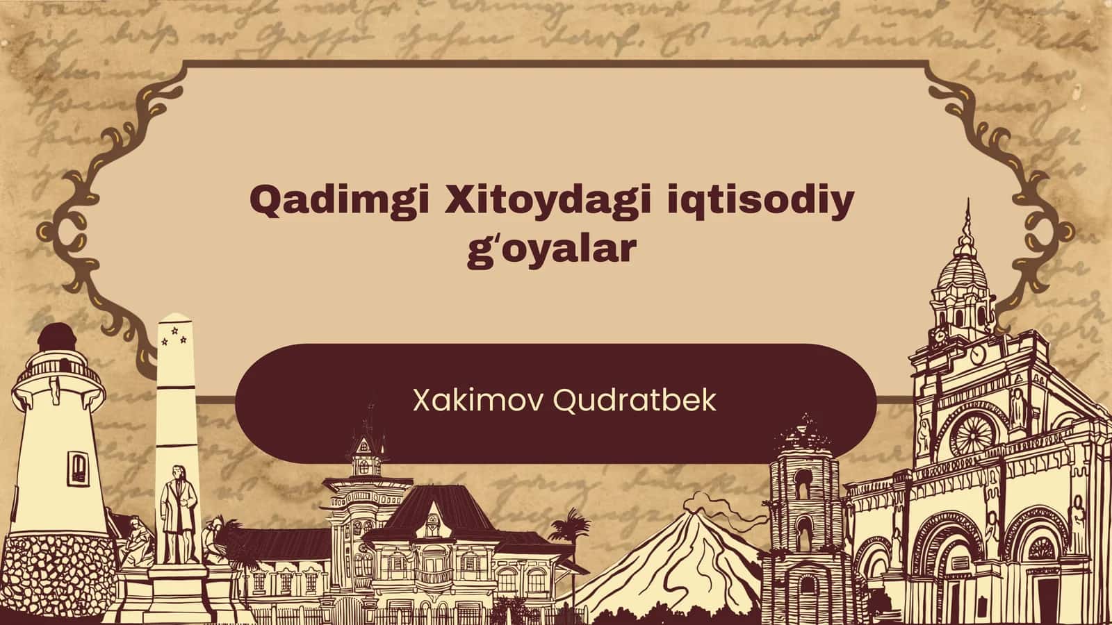 Qadimgi Xitoydagi iqtisodiy gʻoyalar