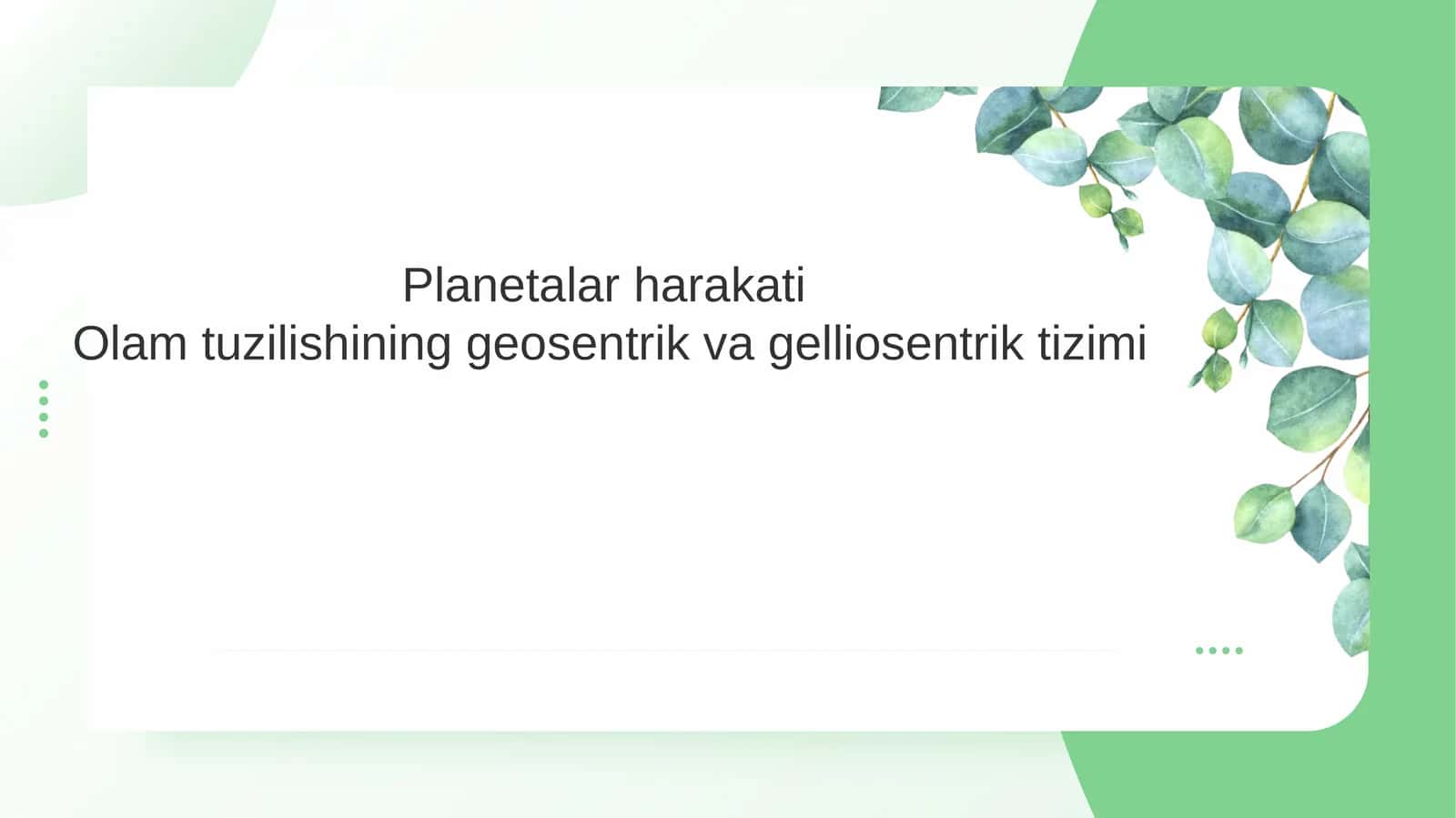 Planetalar harakati