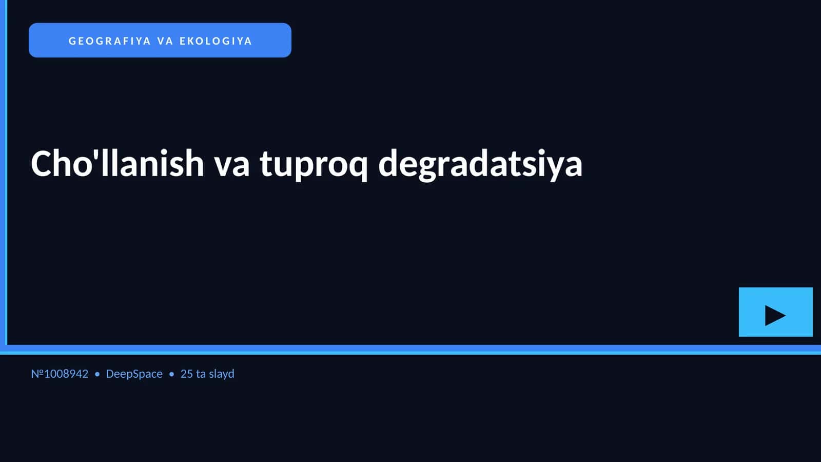 GEOGRAFIYA VA EKOLOGIYA