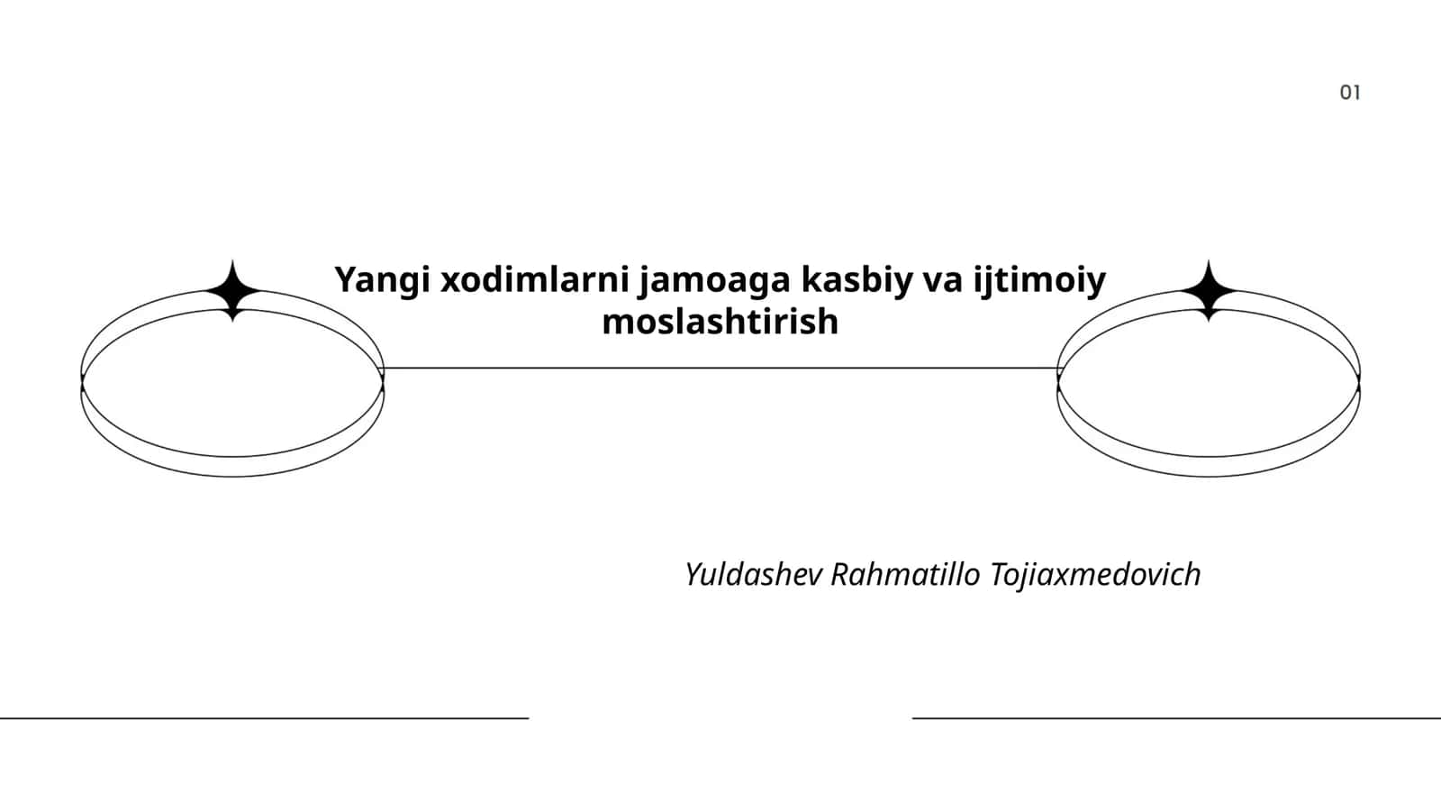Yangi xodimlarni jamoaga kasbiy va ijtimoiy moslashtirish