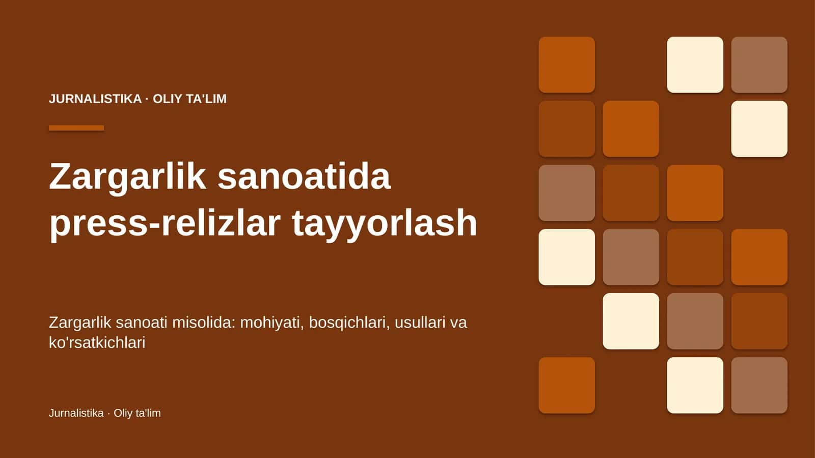zargarlik sanoatida press relizlar tayyorlash 7144