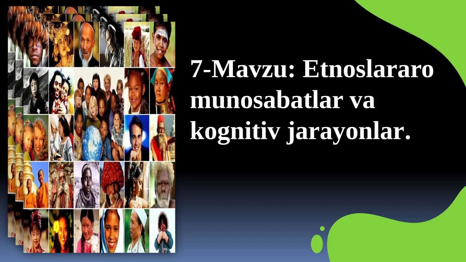 Etnoslararo munosabatlar va kognitiv jarayonlar