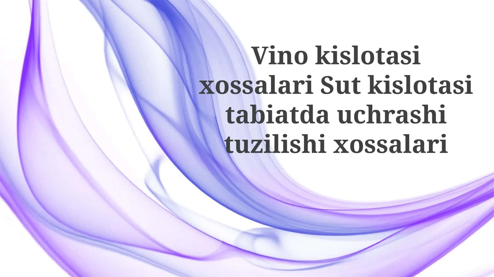 VinokislotasixossalariSutkislotasitabiatdauchrashituzilishixossalari