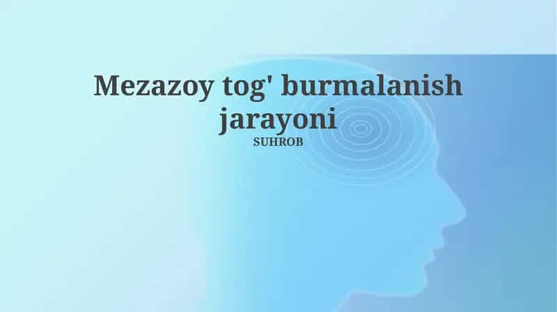 Mezozoy tog' burmalanish jarayoni
