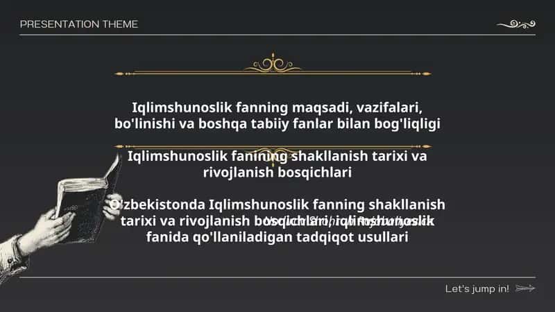Iqlimshunoslik fanining shakllanish tarixi va rivojlanish bosqichlari