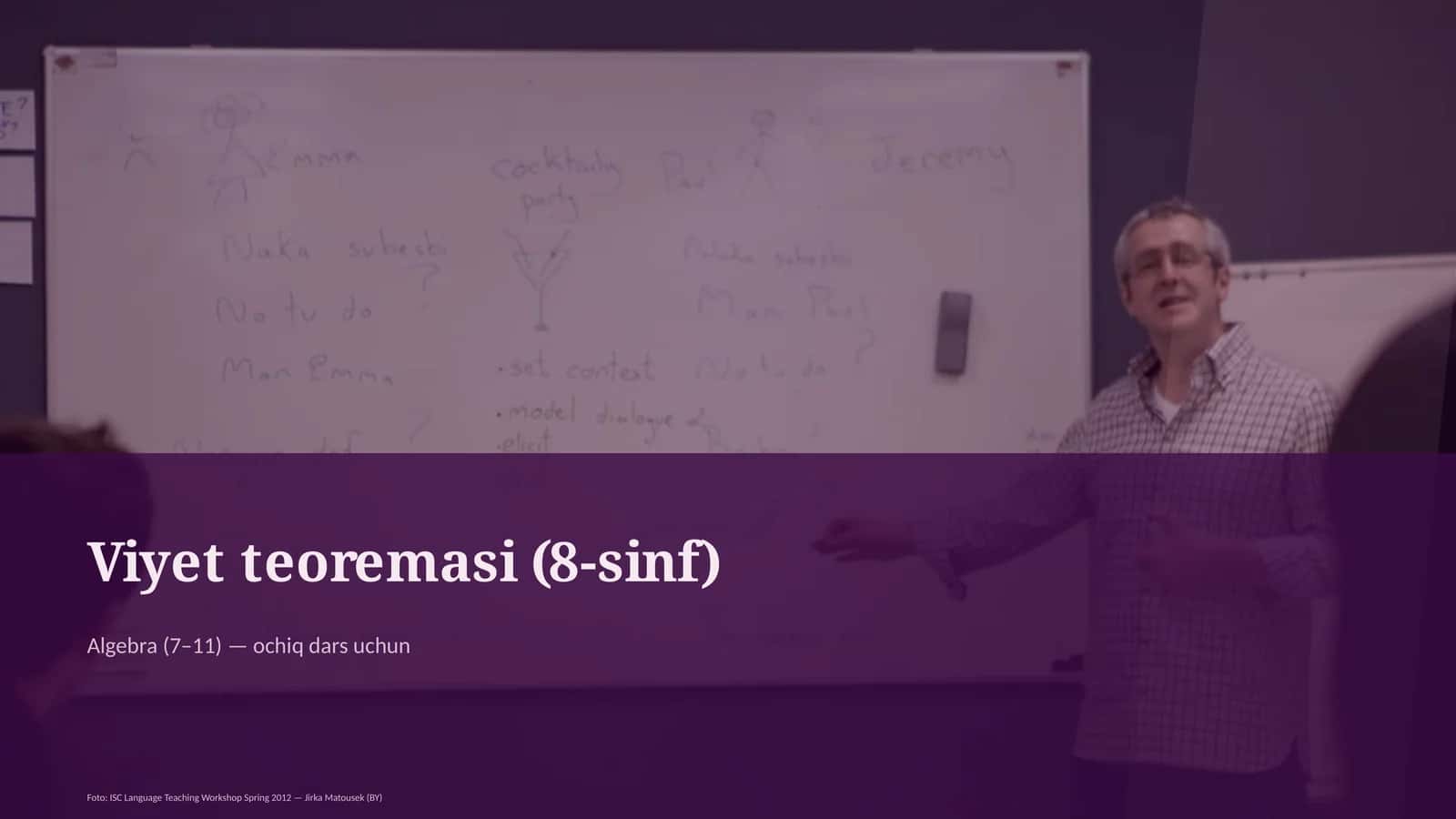 Viyet teoremasi (8-sinf)
