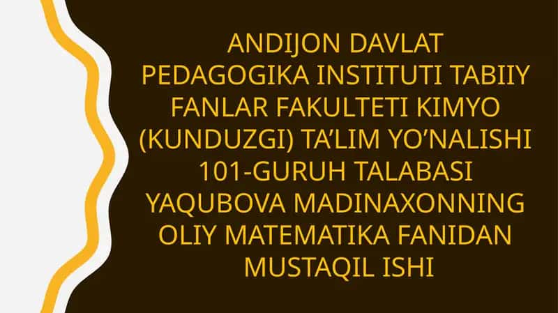 Hosilaning Tadbiqlari