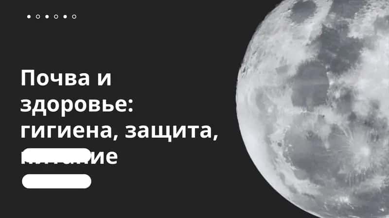 Почва и здоровье, гигиена, защита, питание