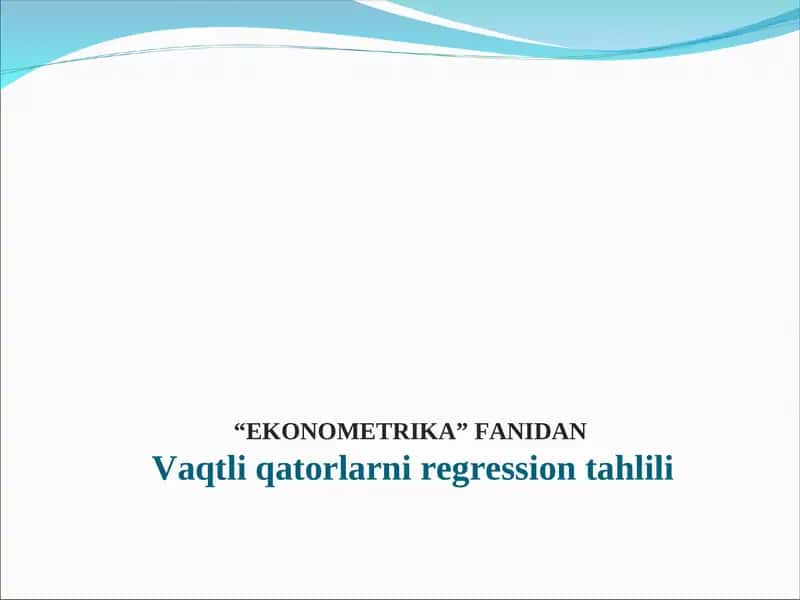 EKONOMETRIKA