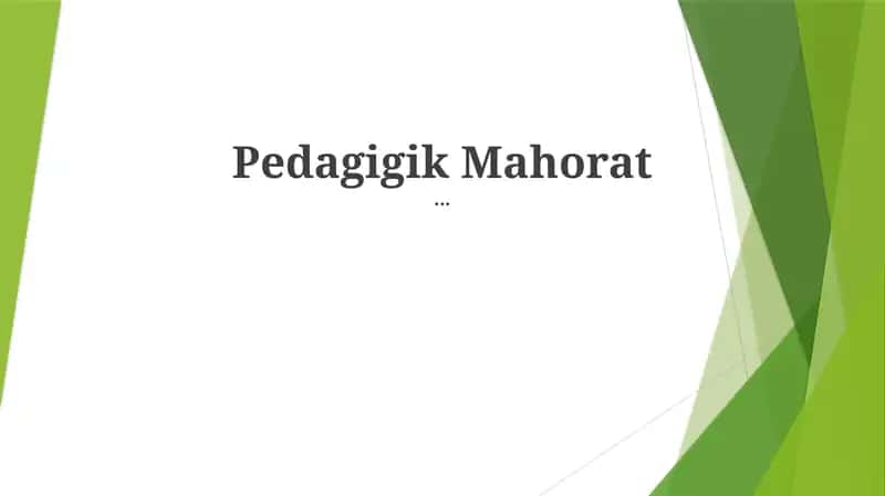 Pedagogik Mahorat