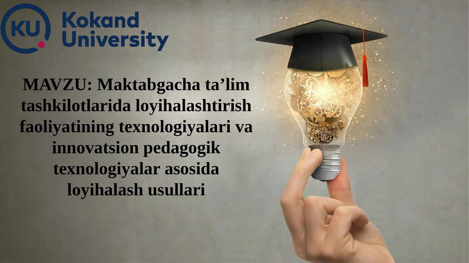 Maktabgachata’lim tashkilotlari dloyihalashtirish faoliyati