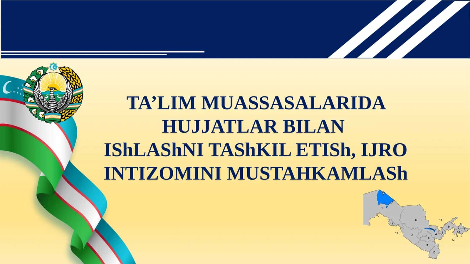 TA’LIM MUASSASALARIDA HUJJATLAR BILAN
