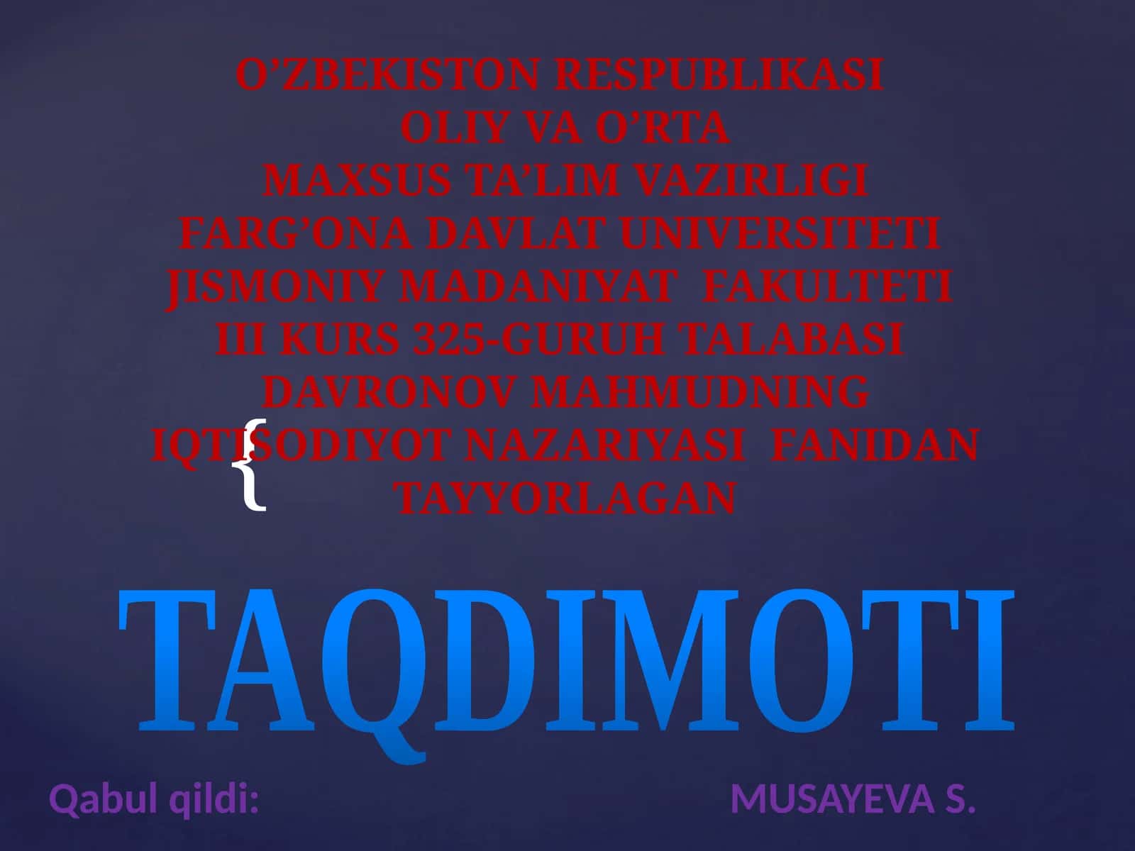 Bozor iqtisodiyoti mazmuni