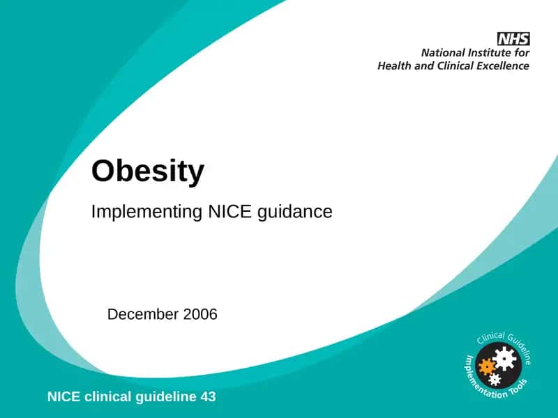 NICE guidance on Obesity