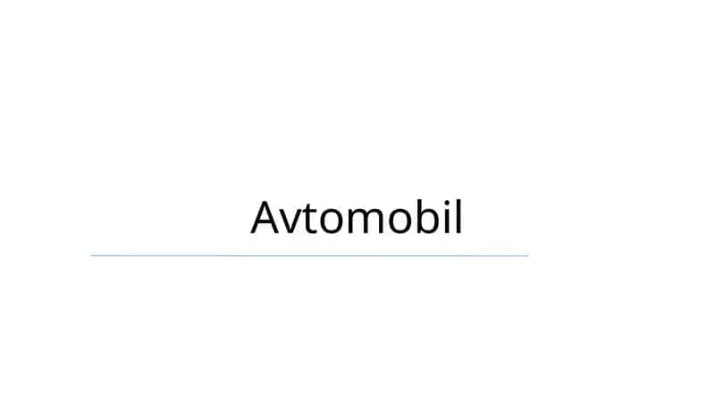 Avtomobil