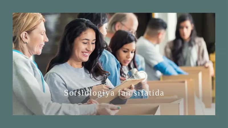 Sotsiologiya fan sifatida
