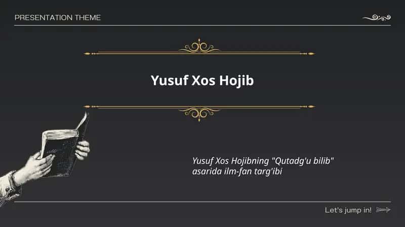 Yusuf Xos Hojibning "Qutadg'u bilib" asari