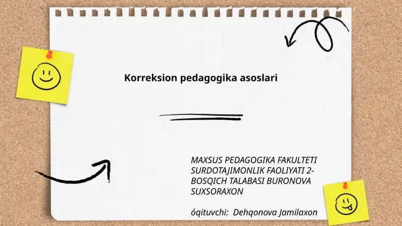 Korreksion pedagogika asoslari