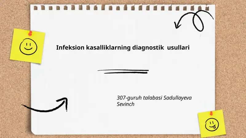 Infeksion kasalliklarning diagnostik usullari