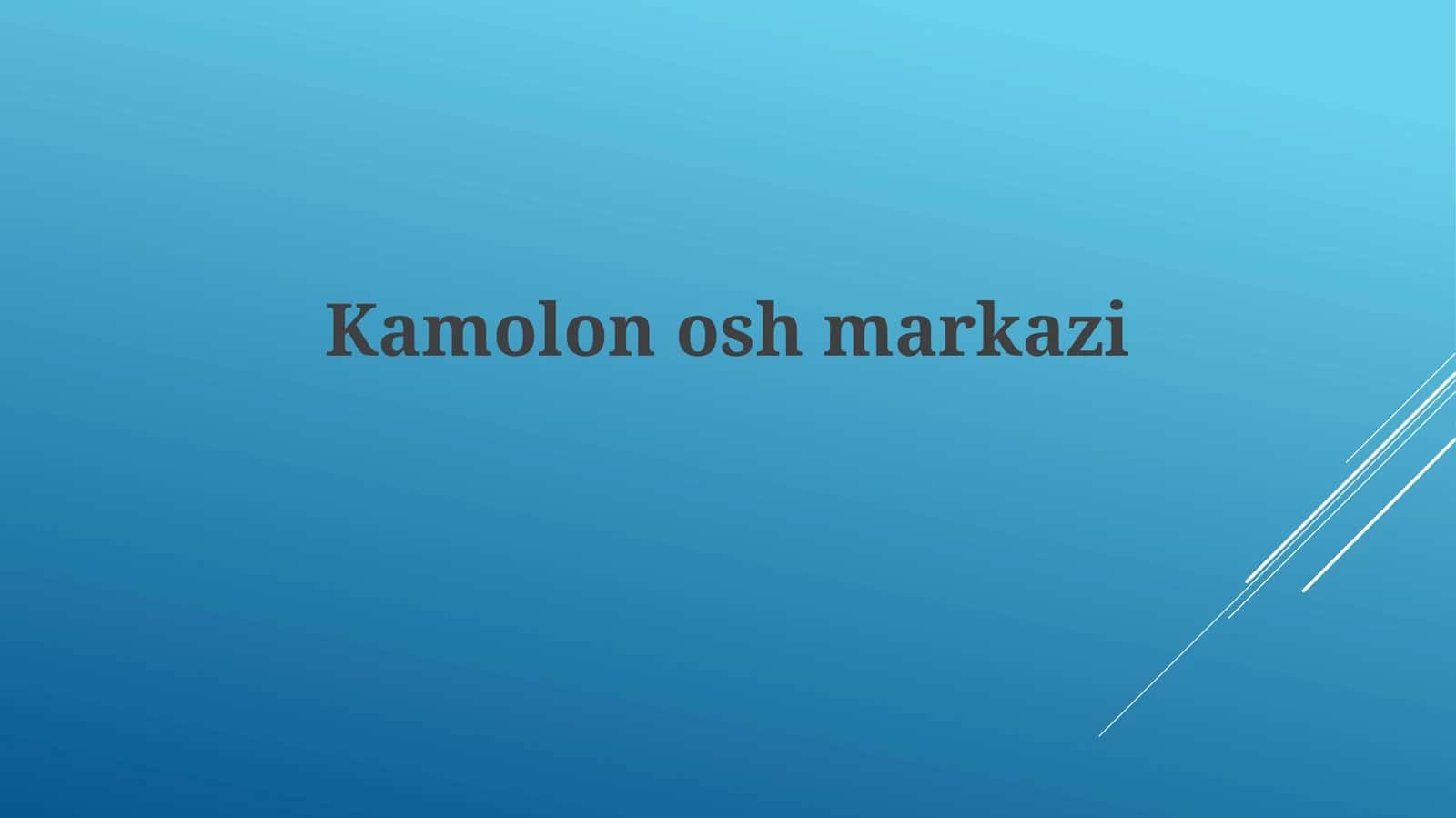 Kamolonoshmarkazi