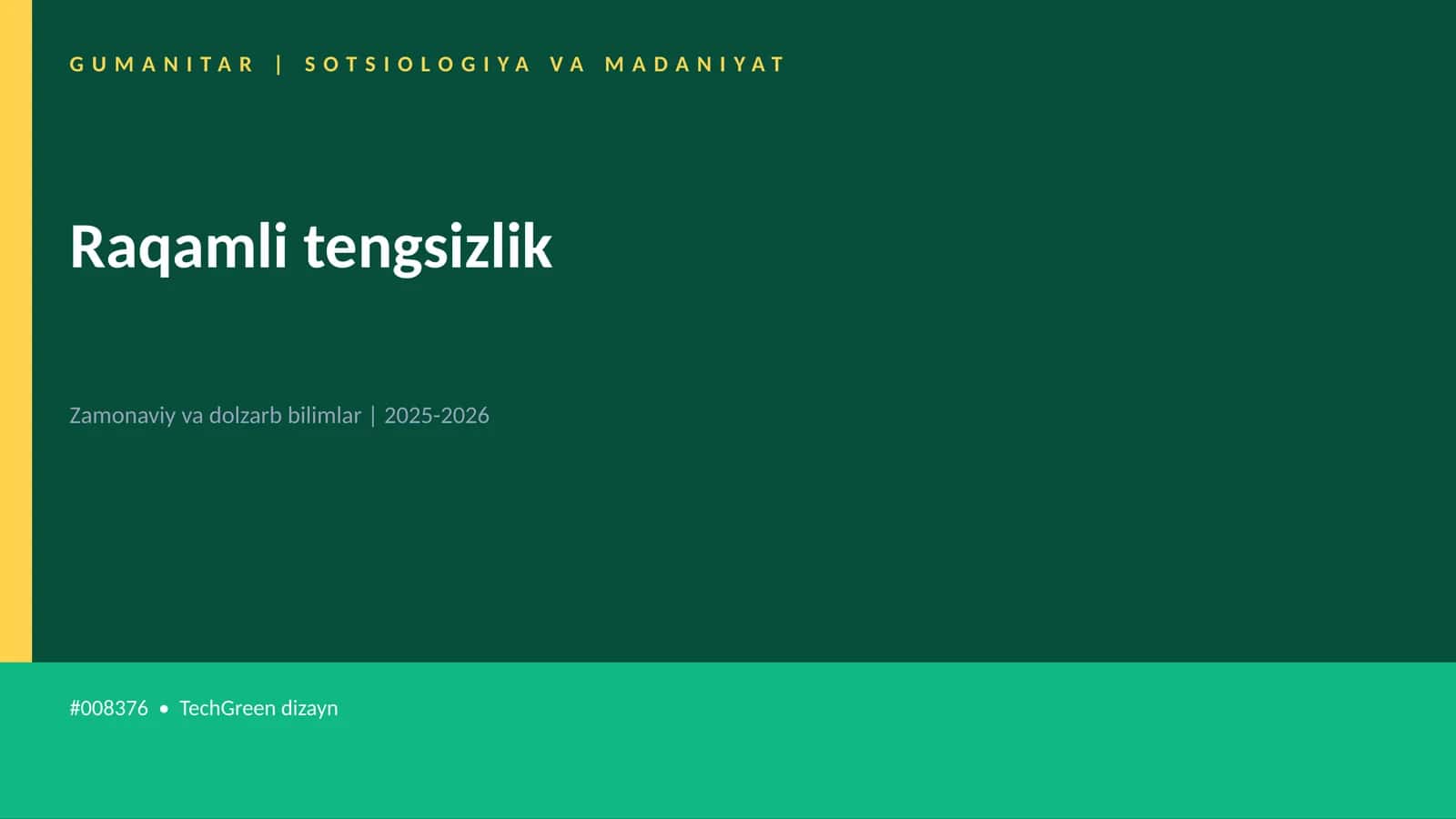 Raqamli tengsizlik