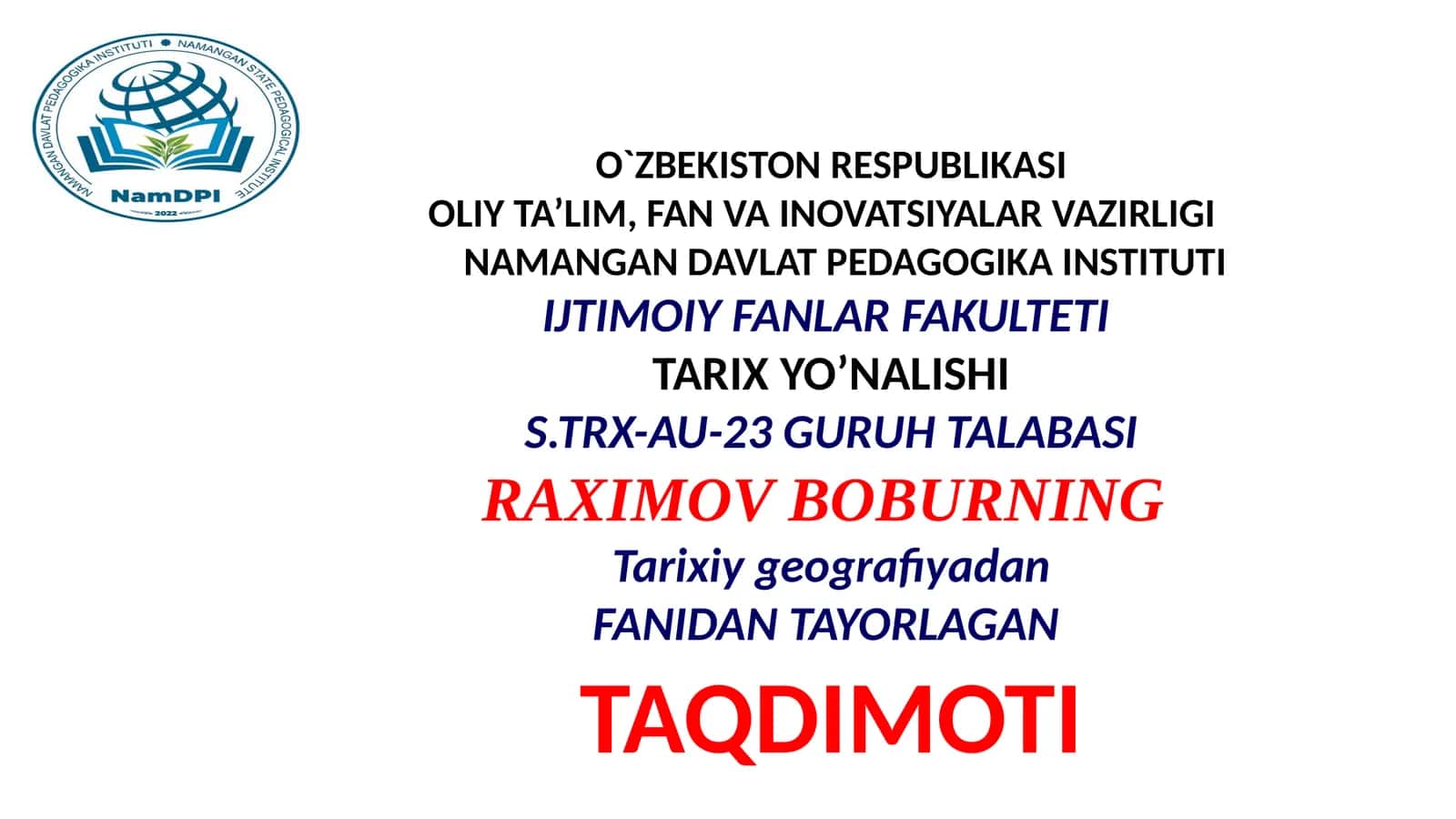 Arablarning oʻrta Osiyoni istilo qilish tarixiy geografik xaritasi