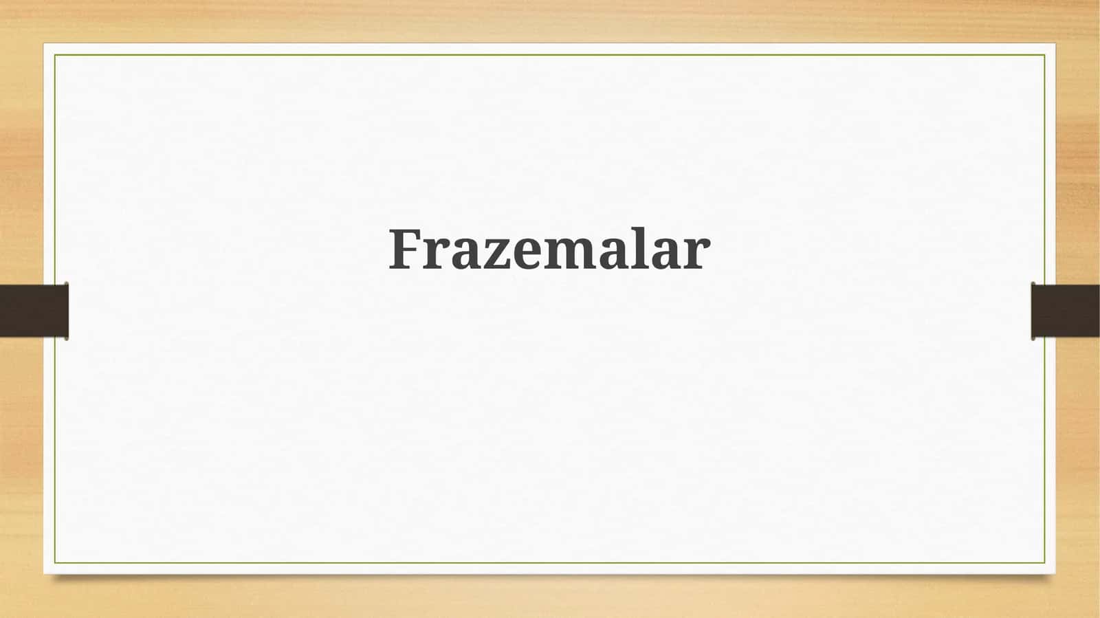Frazemalar