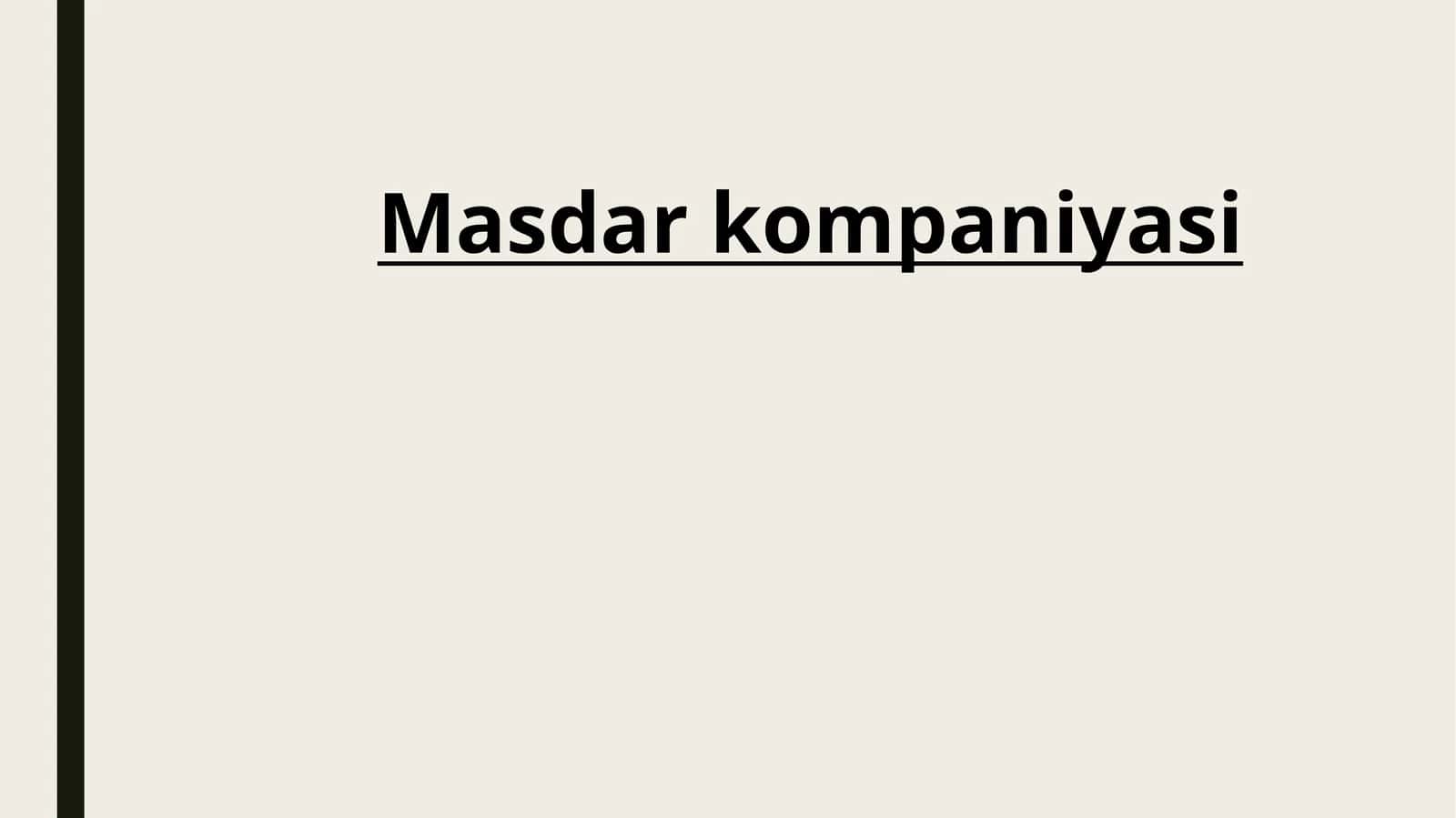 Masdar kompaniyasi
