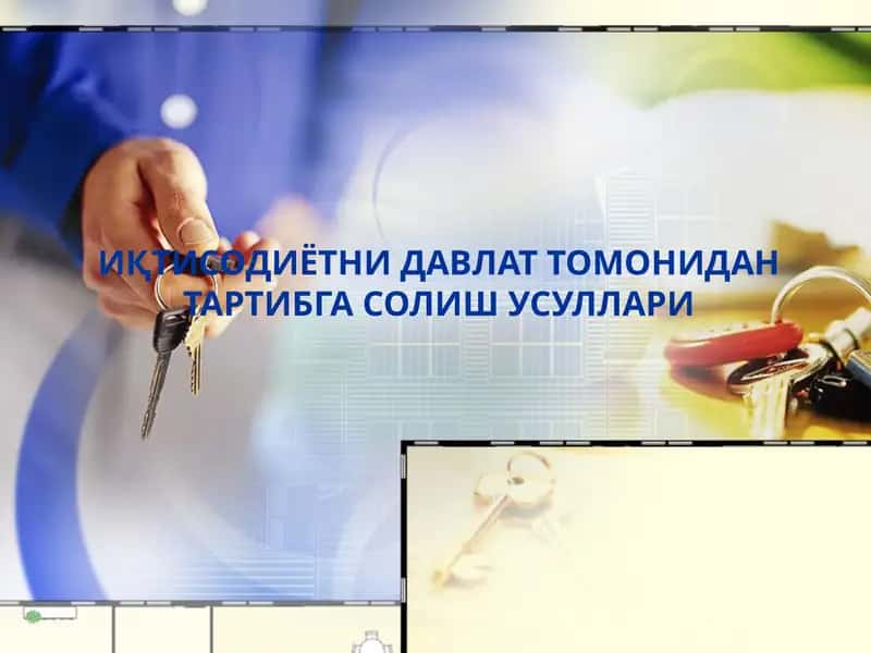 iqtisodiy islohatlar va iqtisodiyotni davlat tomonidan tartibga solish mexanizmlarining shakllanishi